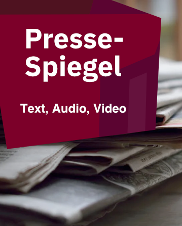 Pressespiegel des Projektes. Audio, Video und Texte